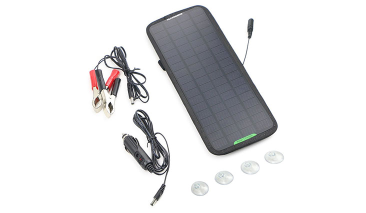 ALLPOWERS 18V 5W Portable Solar Car Battery Charger Bundle