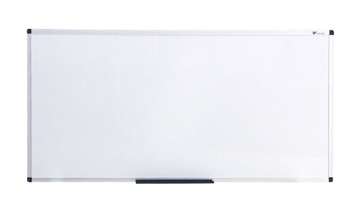 VIZ-PRO Magnetic Dry Erase Board, 48 X 24 Inches, Silver Aluminium Frame