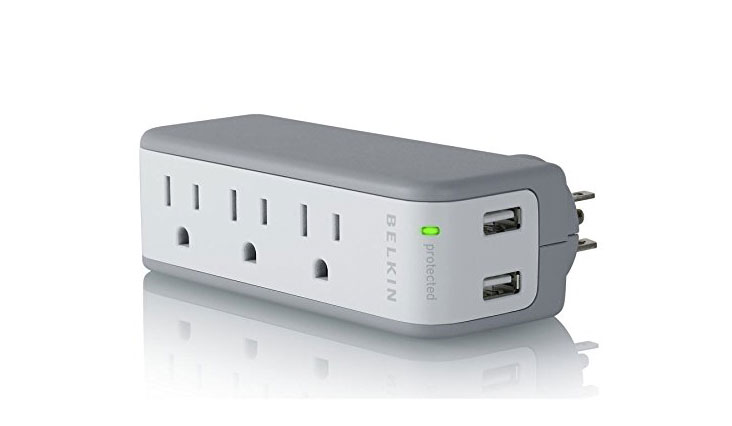 Belkin Mini Surge Protector with USB Charger - 1 AMP (Retail Package)