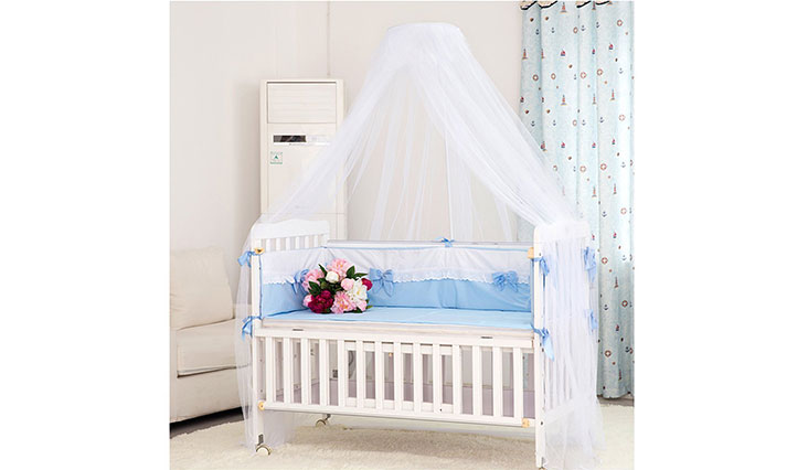 Mosquito Net - Foxnovo Toddler Bed Crib Canopy Mosquito Netting