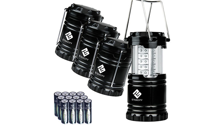  Etekcity 4 Pack Portable Outdoor LED Camping Lantern