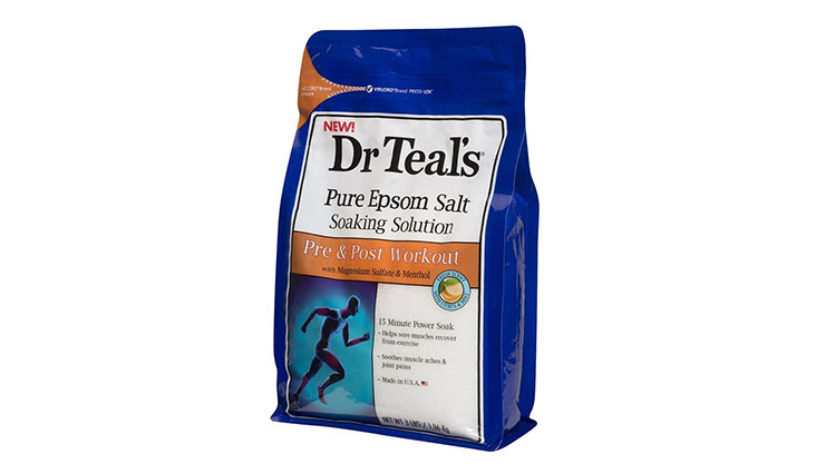 Dr Teals Pure Epsom Salt Soaking Solutions, Pre & Post Workout, 3 Pound Bag