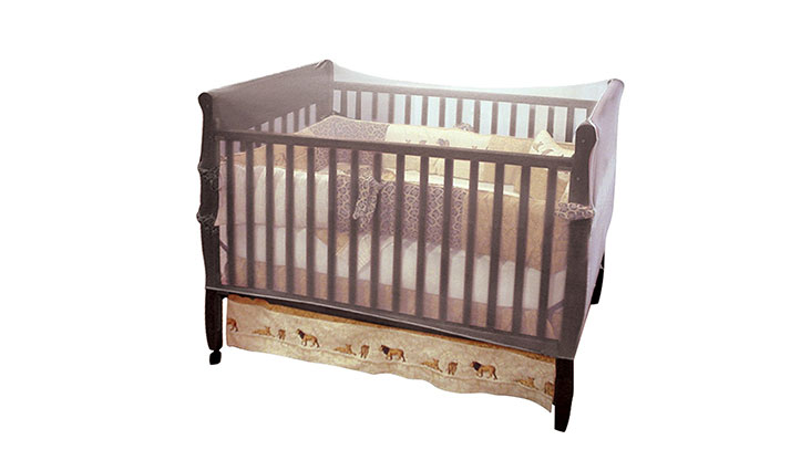 Nuby Baby Crib Netting, Universal Size, White, Baby Bed Mosquito Net Tent