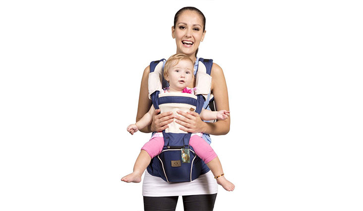 Bebamour New Style Designer Sling and Baby Carrier 2 in 1 ,Dark Blue