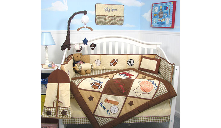 SoHo Let's Play Game Baby Crib Nursery Bedding Set