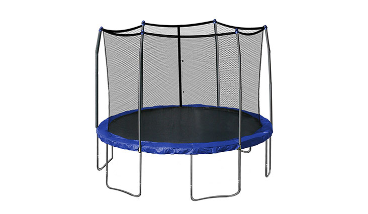  Skywalker Trampolines 12-Feet Round Trampoline and Enclosure with Spring Pad
