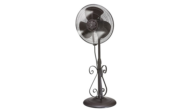 Outdoor Misting Fan - 3 Speed - All Weather Pedestal Fan with Variable Mist