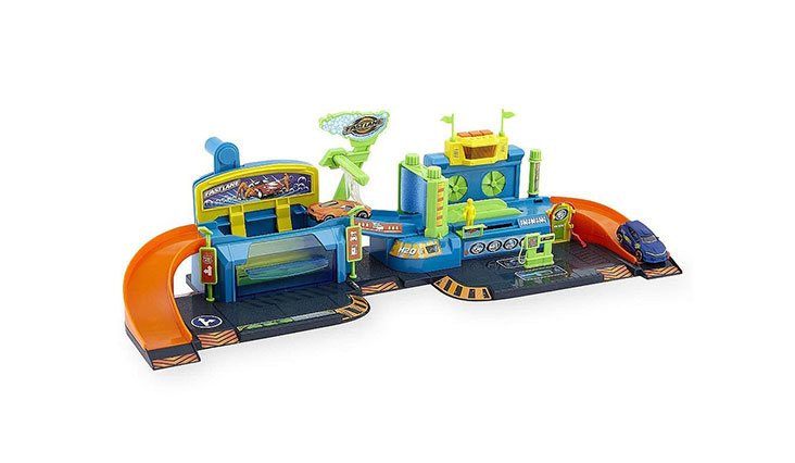 Fast Lane Color Change Car Wash Playset