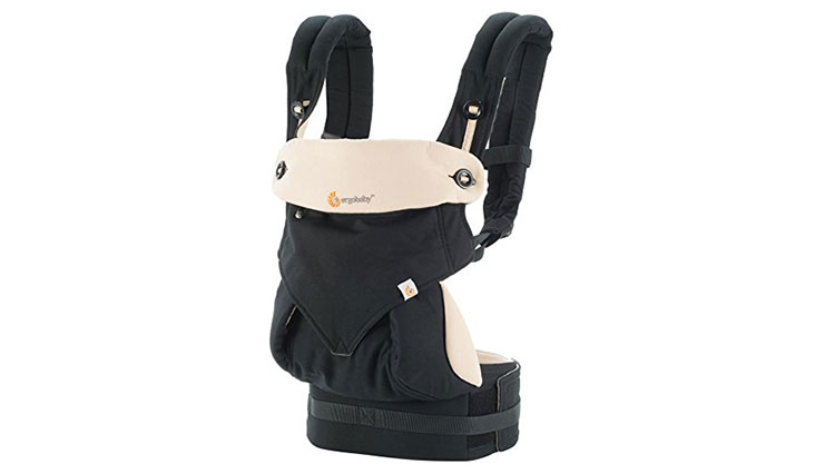 Ergobaby 360 All Carry Positions Award-Winning Ergonomic Baby Carrier, Black/Camel