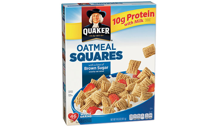 Quaker Oatmeal Squares, Brown Sugar, Breakfast Cereal