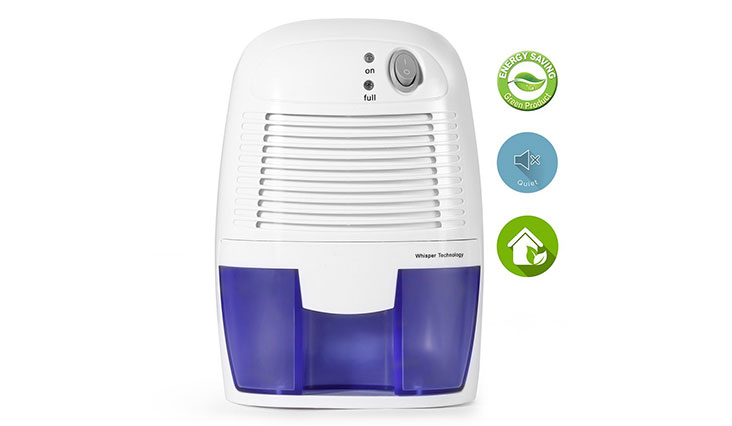 Removable Quiet Mini Compact Thermo-Electric Dehumidifier