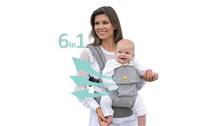 Lillebaby The Complete Airflow 360° Ergonomic Six-Position Baby & Child Carrier, Silver