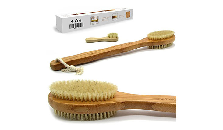 Bath & Relax Bamboo Back Body Scrubber Bath Brush