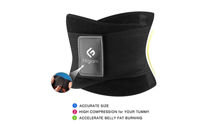 Fitglam Best Waist Trimmer & Trainer Ab Belt Girdle