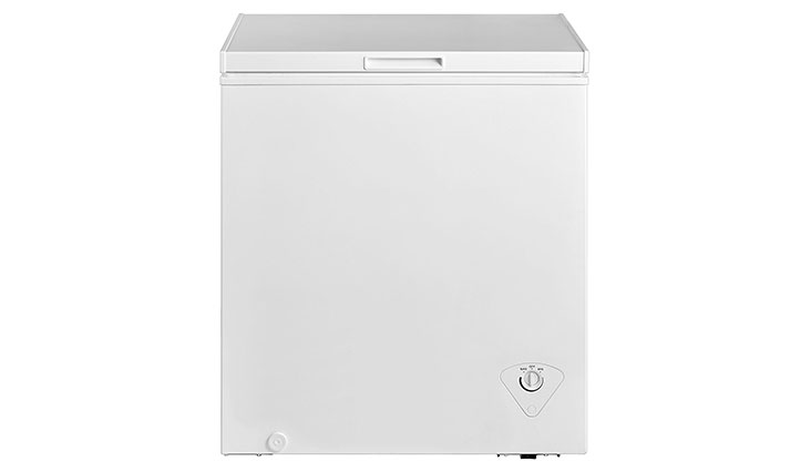 Midea WHS-185C1 Single Door Chest Freezer, 5.0 Cubic Feet, White