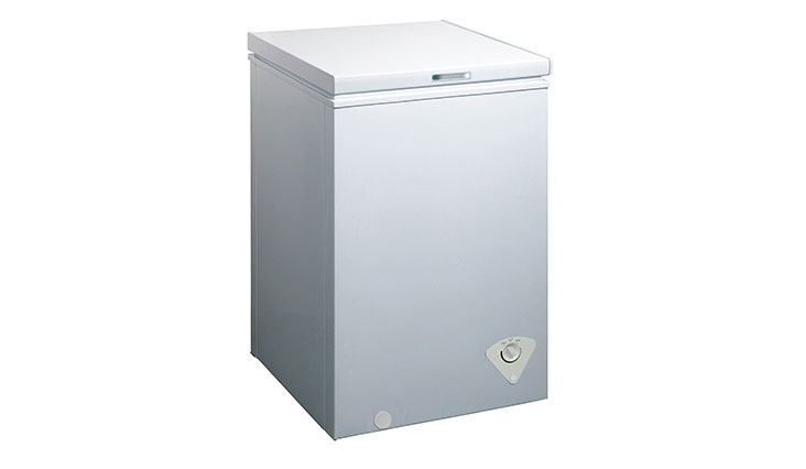 midea WHS-129C1 Single Door Chest Freezer, 3.5 Cubic Feet, White
