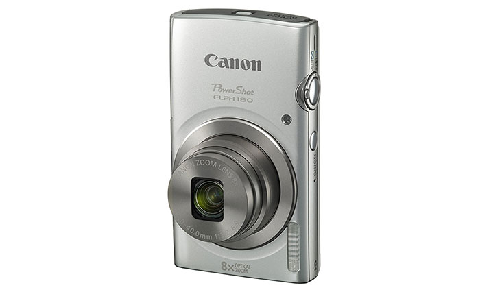 Canon PowerShot ELPH 180 (Silver) with 20.0 MP CCD Sensor and 8x Optical Zoom