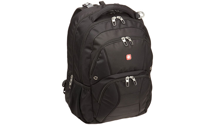 SwissGear SA1908 Black TSA Friendly ScanSmart Laptop Computer Backpack - Fits Most 17 Inch Laptops and Tablets (1908215)