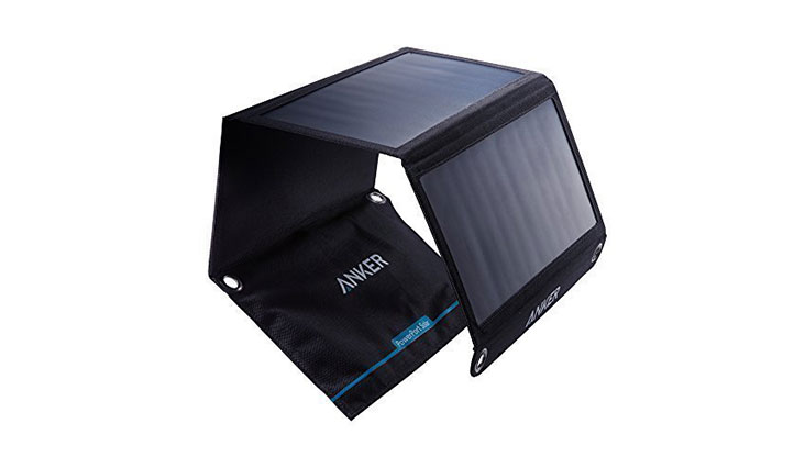 Anker 21W Dual USB Solar Charger, PowerPort Solar for iPhone 7 / 6s / Plus, iPad Pro / Air 2 / mini, Galaxy S7 / S6 / Edge / Plus, Note 5 / 4, LG, Nexus, HTC and More