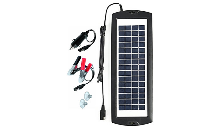 Sunway Solar Car Battery Charger 12V Battery Trickle Charger Maintainer Solar Panel Power Charger Portable Backup For RV Motorcycle Boat Marine Trailer Tractor Powersports Tractor ATVs Snowmobile