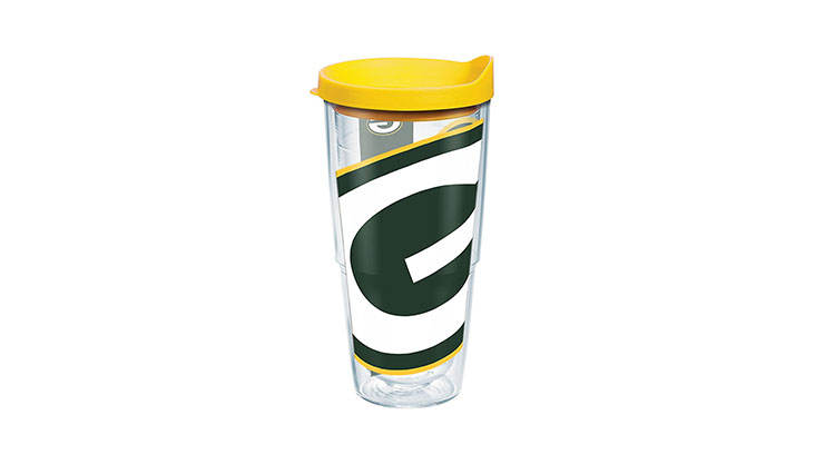 Those looking for something eye catching that they can easily identify even in a large office, this hot coffee tumbler comes with a bright colored and attractive design