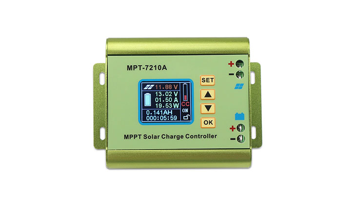 DROK MPPT Solar Panel Battery Charge Controller Color LCD Digital Display Boost Voltage Converter Regulator DC 12-60V Step Up to DC 15-90V for 24V/36V/48V/60V/72V 0-10A Battery Pack Charging