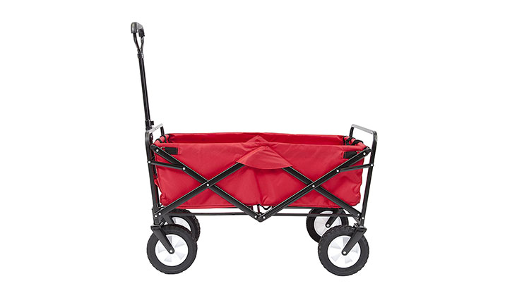 Mac Sports Collapsible Folding Outdoor Utility Wagon, Red