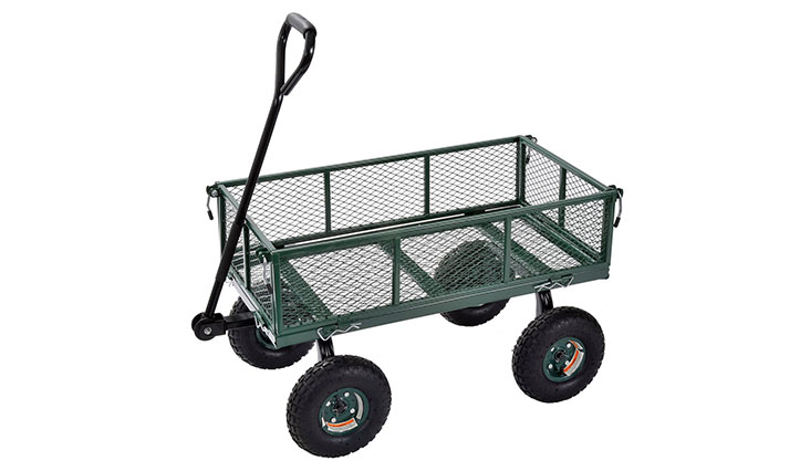 Sandusky Lee CW3418 Muscle Carts Steel Utility Garden Wagon, 400 lb. Load Capacity, 21-3/4" Height x 34" Length x 18" Width