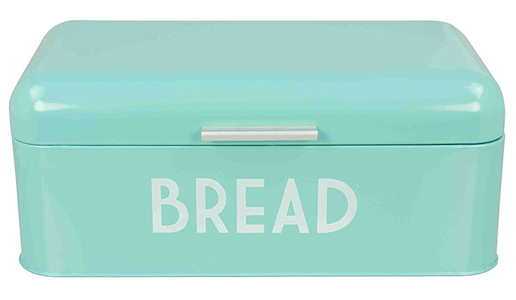 Home Basics Metal Bread Box with Lid