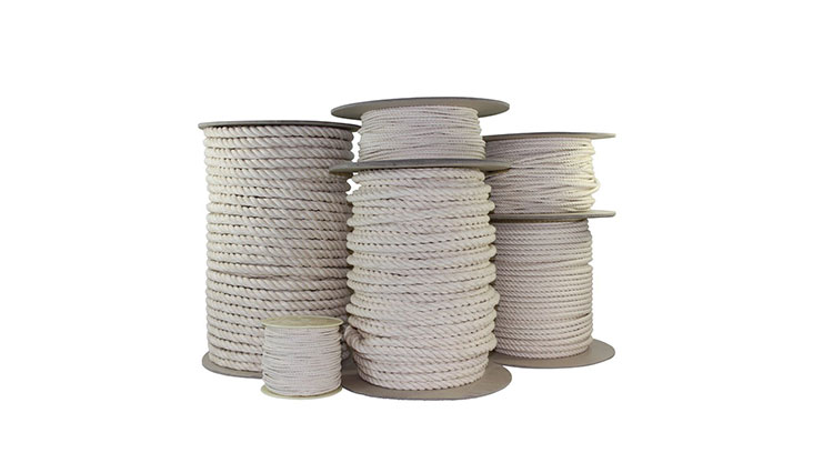 SGT KNOTS Twisted 100% Cotton Rope 3/16", 7/32", 1/4", 5/16", 3/8", 1/2", 5/8", 3/4", 1", 1.25", 1.5" (Several Lengths)