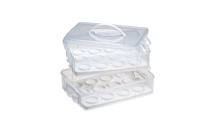 Snapware Snap 'N Stack Enter-Tainers 2 Layer Cupcake & Cookie Carrier