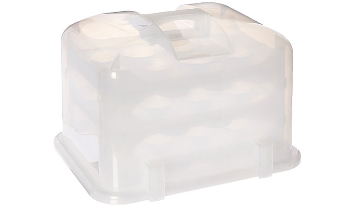  Cupcake Courier G0214B Cupcake Carrier- White Translucent