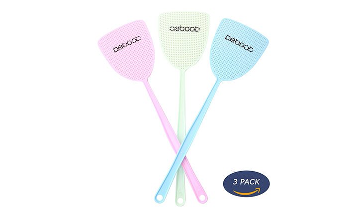 NETCAT-Fly Swatter Manual Swat Pest Control sweet-color (3 Pack)