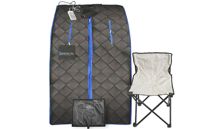 SereneLife Portable Infrared Home Spa | One Person Sauna for Detox & Weight Loss