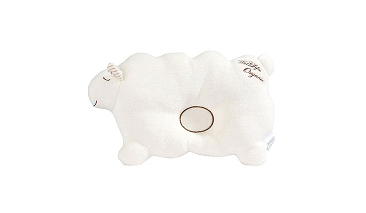 Baby Pillow For Newborn Organic Cotton to Prevent Flat Head lamb