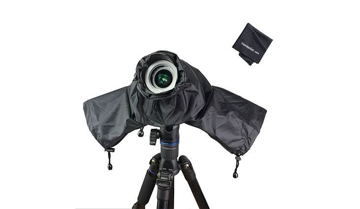 Venterior Waterproof Rain Cover Camera Protector for Canon Nikon Pentax and other DSLR Cameras - Protect from Rain Snow Dust Sand