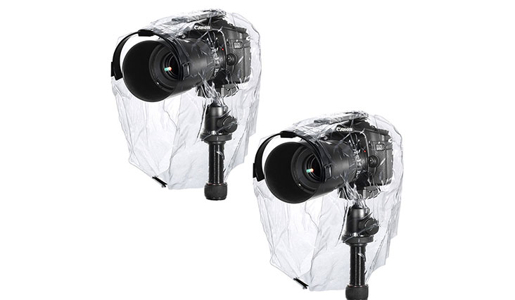 Neewer Rain Cover Coat Dust-proof Water-proof Camera Protector Rainwear for Canon Nikon Sony Samsung Pentax Olympus Fuji and Other DSLR Cameras (2 Pieces)