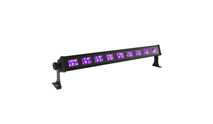 OPPSK UV LED Bar with 9LEDx3W Black Light, Metallic Black