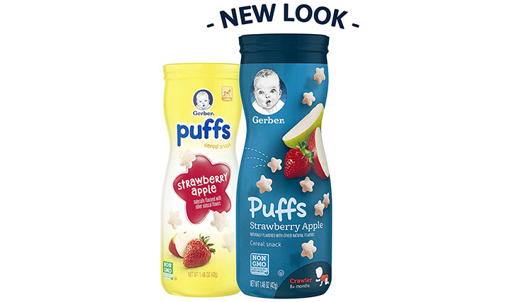 Gerber Graduates Puffs Cereal Snack, Assorted Flavors, 1.48 Ounce, 6 Count