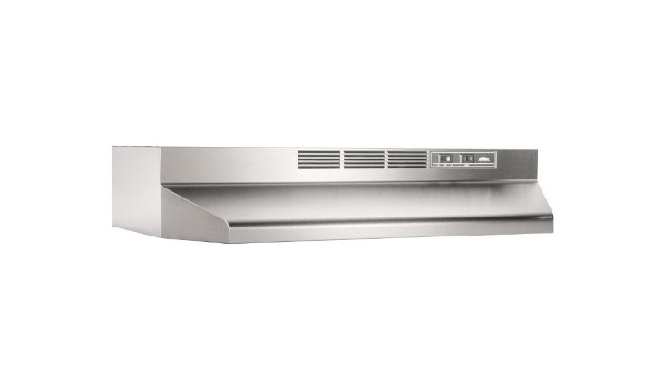 Broan 413004 ADA Capable Non-Ducted Under-Cabinet Range Hood, 30-Inch, Stainless Steel