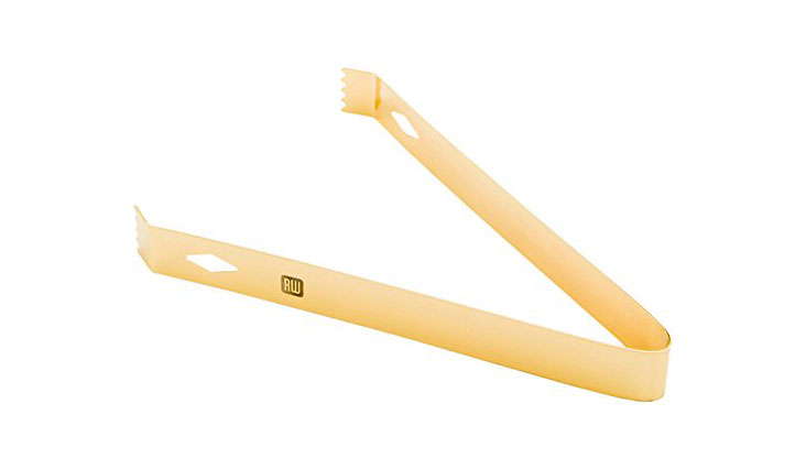Ice Tongs, Bar Tongs, Bartender Tongs - Gold Plated - 6.25" - Stainless Steel - Professional Grade - 1ct box - Restaurantware