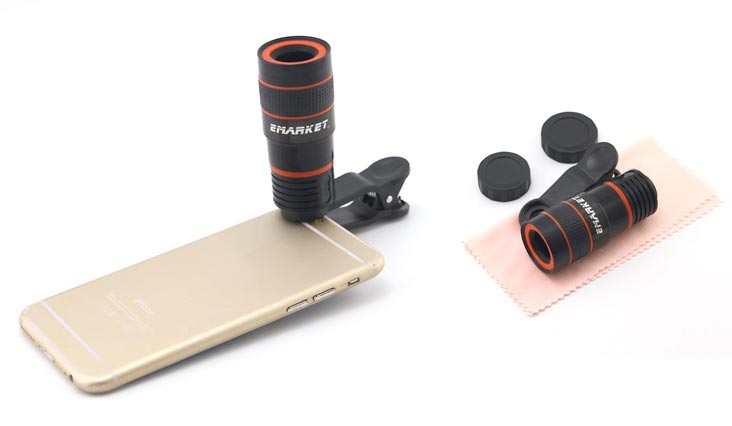 Emarket 8x Clip Telescope Camera Lens