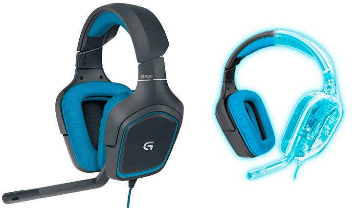 Logitech G430 7.1 DTS Headphone: X and Dolby Surround Sound Gaming Headset for PC, Playstation 4 – On-Cable Controls – Sports-Performance Ear Pads – Rotating Ear Cups – Light Weight Design
