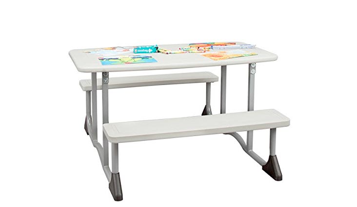 Sprogs Children's Blow-Molded Picnic Table, Gray