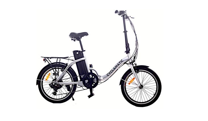 Cyclamatic CX2 Bicycle Electric Foldaway Bike with Lithium-Ion Battery