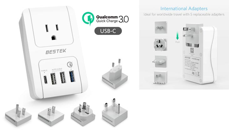 Top 10 Best Flexible Electrical Adapters for Traveler in Review 2018