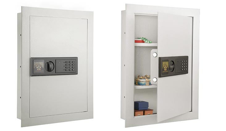 Paragon 7750 Electronic Wall Lock and Safe, .83 CF Hidden In Wall Large Safe