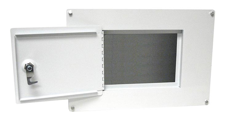 Homak Between the Studs High Security Steel Wall Safe, White