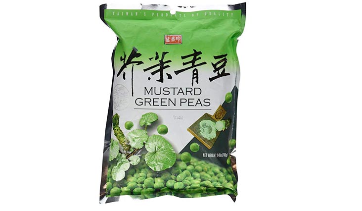 Taiwan Roasted Wasabi Hot Green Peas (30 Packets) - 8.46 Oz (240 g) - No Starch, No Wheat Flour