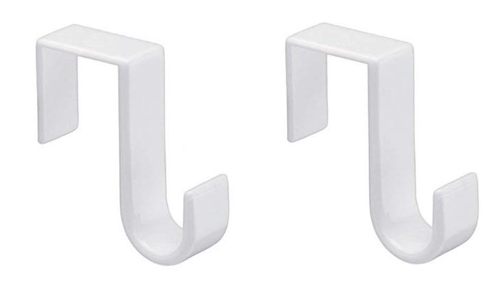 Pack of 2 Over-the-door Hook, White